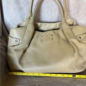 Kate Spade Cream Leather Satchel